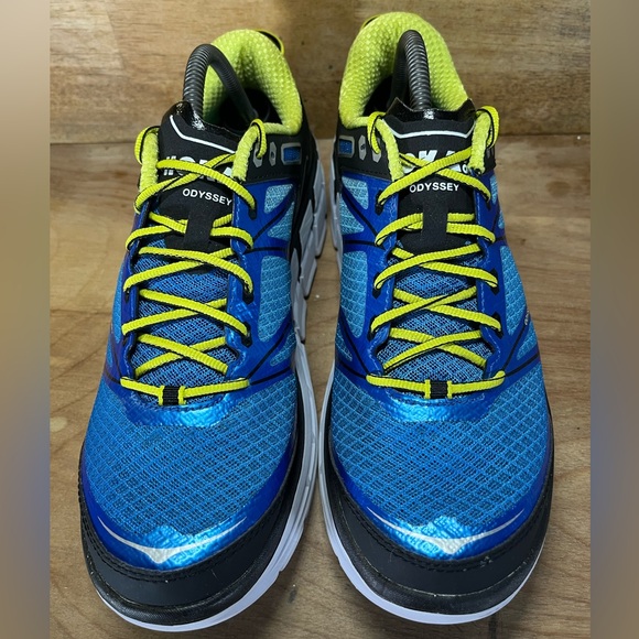 Hoka One One Odyssey COLORFUL Mens Size 9 Running Shoes Sneakers Blue Silver - Picture 3 of 12